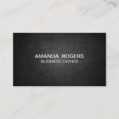 Carte De Visite Arrière - plan de texture foncée (Devant)