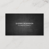 Carte De Visite Arrière - plan de texture foncée (Devant)