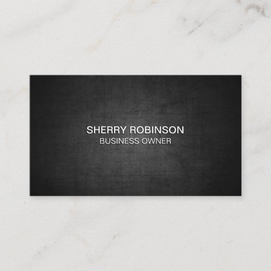 Carte De Visite Arrière - plan de texture foncée (Devant)