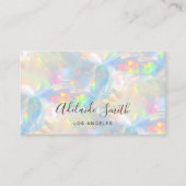 Carte De Visite arrière - plan de texture gemstone opale (Devant)