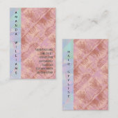 Carte De Visite Arrière-plan de texture holographique (Devant / Derrière)