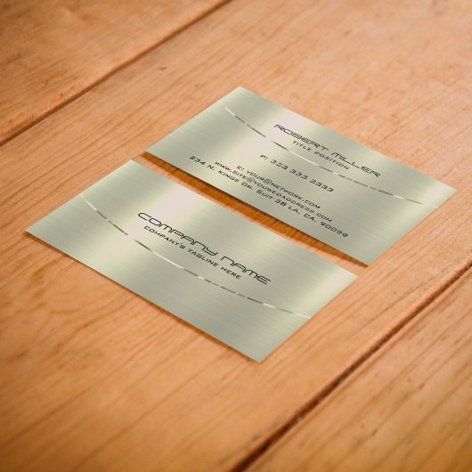 Carte De Visite Arrière - plan de texture métallique argentée