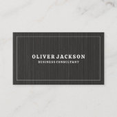 Carte De Visite Arrière - plan de texture noire | Bordure blanche (Devant)