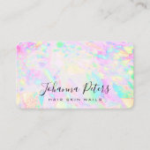 Carte De Visite arrière - plan de texture opale (Devant)