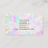 Carte De Visite arrière - plan de texture opale (Dos)