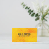 Carte De Visite Arrière - plan de texture orange (Debout devant)