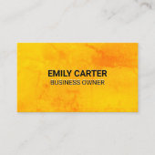 Carte De Visite Arrière - plan de texture orange (Devant)