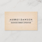 Carte De Visite Arrière - plan de texture papier (Devant)