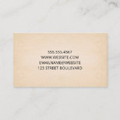 Carte De Visite Arrière - plan de texture papier (Dos)