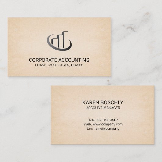 Carte De Visite Arrière - plan de texture papier (Devant / Derrière)