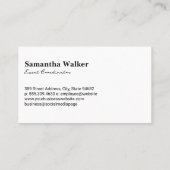 Carte De Visite Arrière - plan de texture rose clair (Dos)