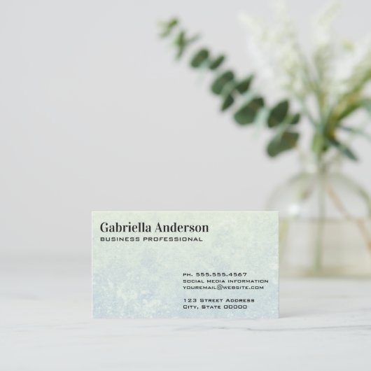 Carte De Visite Arrière - plan de texture simple (Debout devant)