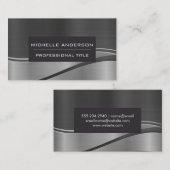 Carte De Visite Arrière - plan de vague métallique (Devant / Derrière)