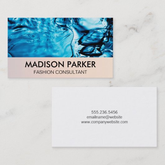 Carte De Visite Arrière - plan d'eau (Devant / Derrière)