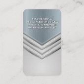 Carte De Visite Arrière - plan des flèches métalliques (Dos)