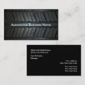 Carte De Visite Arrière - plan des véhicules à moteur de bande de (Devant / Derrière)