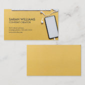 Carte De Visite Arrière - plan d'espace de travail de bureau élect (Devant / Derrière)