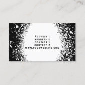 Carte De Visite arrière - plan d'explosion de musique (Dos)