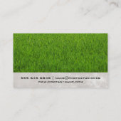 Carte De Visite Arrière - plan d'herbe | Canne d'eau (Dos)