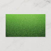 Carte De Visite Arrière - plan d'herbe. Pelouse verte fraîche (Dos)