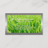 Carte De Visite Arrière - plan d'herbe | Services de jardinage (Dos)