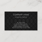 Carte De Visite Arrière - plan Diamants noirs (Dos)