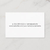 Carte De Visite Arrière - plan d'oeuvres de texture bleue (Dos)