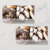Carte De Visite Arrière - plan Donuts (Devant / Derrière)