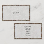 Carte De Visite Arrière - plan du Camouflage du désert (Devant / Derrière)