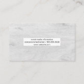 Carte De Visite Arrière - plan du grain de bois clair (Dos)