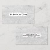 Carte De Visite Arrière - plan du grain de bois clair (Devant / Derrière)
