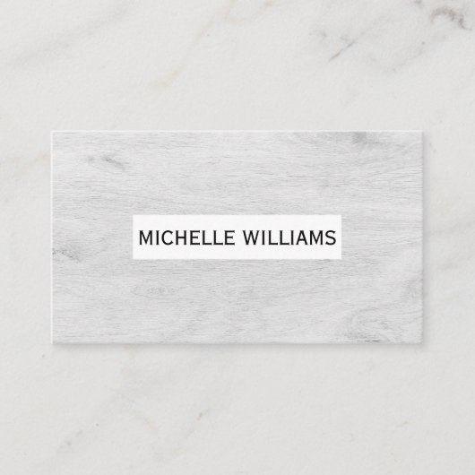 Carte De Visite Arrière - plan du grain de bois clair (Devant)