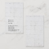 Carte De Visite Arrière-plan du mur Vertical Moderne Style Profess (Devant / Derrière)