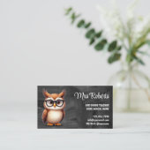 Carte De Visite Arrière - plan du tableau de bord de l'enseignant  (Debout devant)