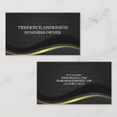 Carte De Visite Arrière - plan élégant (Devant / Derrière)
