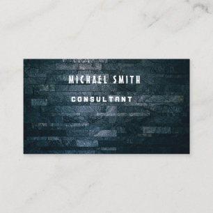 Carte De Visite Arrière - plan élégant noir