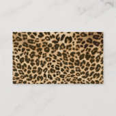 Carte De Visite Arrière - plan Empreinte de léopard (Dos)