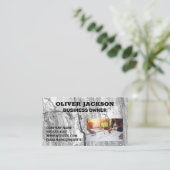 Carte De Visite Arrière - plan en béton | Planification de la cons (Debout devant)