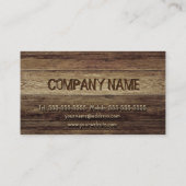 Carte De Visite Arrière - plan en bois (Dos)