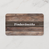 Carte de visite Arrière - plan en bois (Devant)