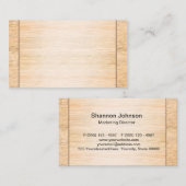 Carte De Visite Arrière - plan en bois en bambou (Devant / Derrière)