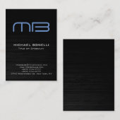 Carte de visite arrière - plan en bois moderne en  (Devant / Derrière)