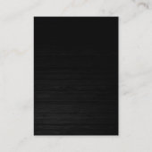 Carte de visite arrière - plan en bois moderne et  (Dos)