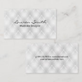 Carte De Visite Arrière - plan en cascade blanc (Devant / Derrière)