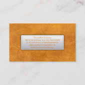 Carte De Visite Arrière - plan en cuir Brown léger (Dos)