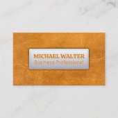 Carte De Visite Arrière - plan en cuir Brown léger (Devant)