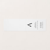 Carte De Visite Arrière - plan en cuir de barbier (Intérieur déplié)