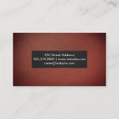 Carte De Visite Arrière - plan en cuir rouge foncé Vignette (Dos)