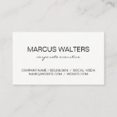 Carte De Visite Arrière - plan en marbre bleu (Dos)