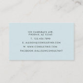 Carte De Visite Arrière - plan en marbre noir gris glacé (Dos)